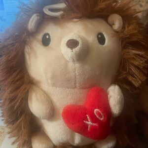 Cute hedgehog plushie great for valentines